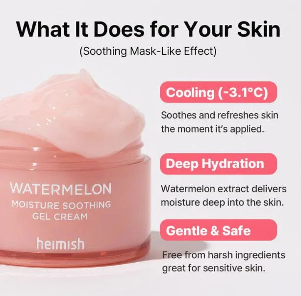 HEIMISH | Watermelon Moisture Soothing Gel Cream - 150ml - InternationalCosmetic