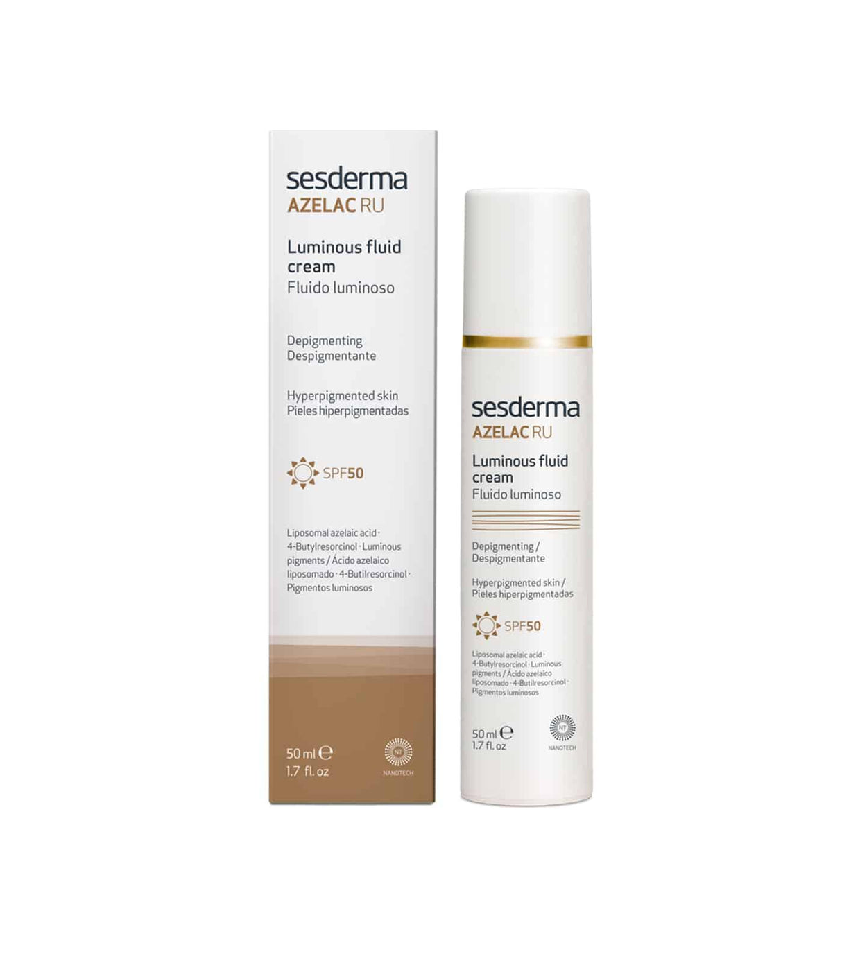SESDERMA | Azelac RU Luminous Fluid Cream SPF50 - 50ml - InternationalCosmetic