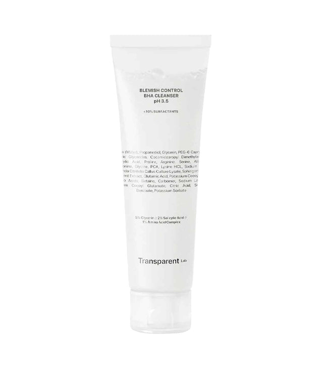 TRANSPARENT LAB | Blemish Control BHA Cleanser PH 3.5 - 150ml - InternationalCosmetic