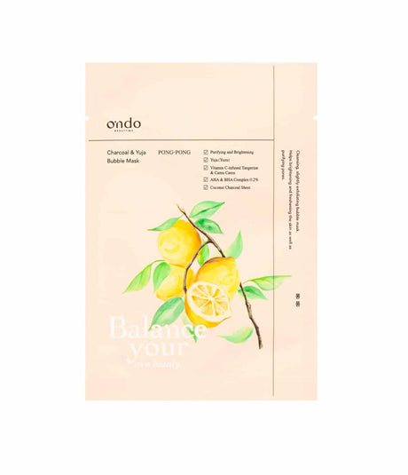 ONDO BEAUTY | Charcoal & Yuja Bubble Mask - 25 ml - InternationalCosmetic