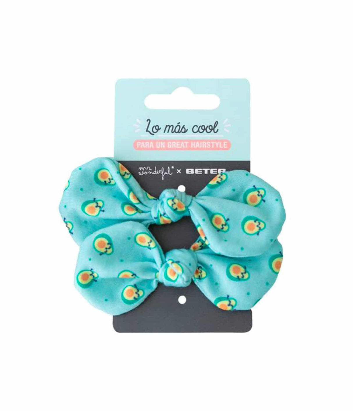 BETER | Coleteros Elásticos con Lazo Estampado Avocado (2 unidades) - InternationalCosmetic