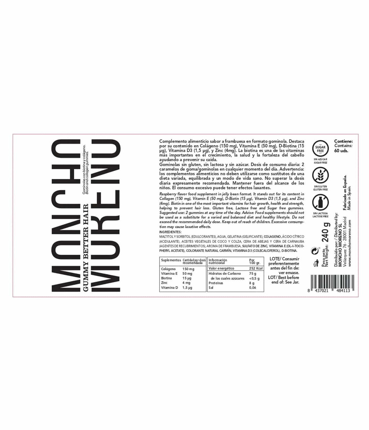 MONCHO MORENO | Gummy Better Hair - InternationalCosmetic