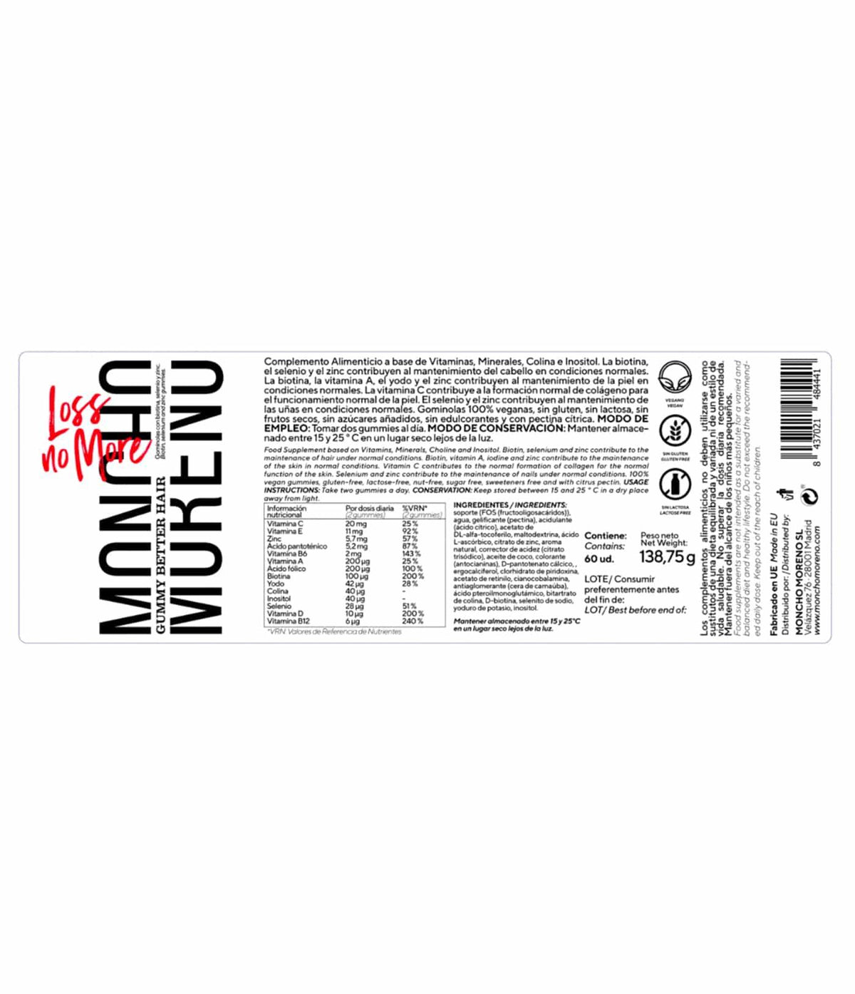 MONCHO MORENO | Gummy Loss No More - InternationalCosmetic