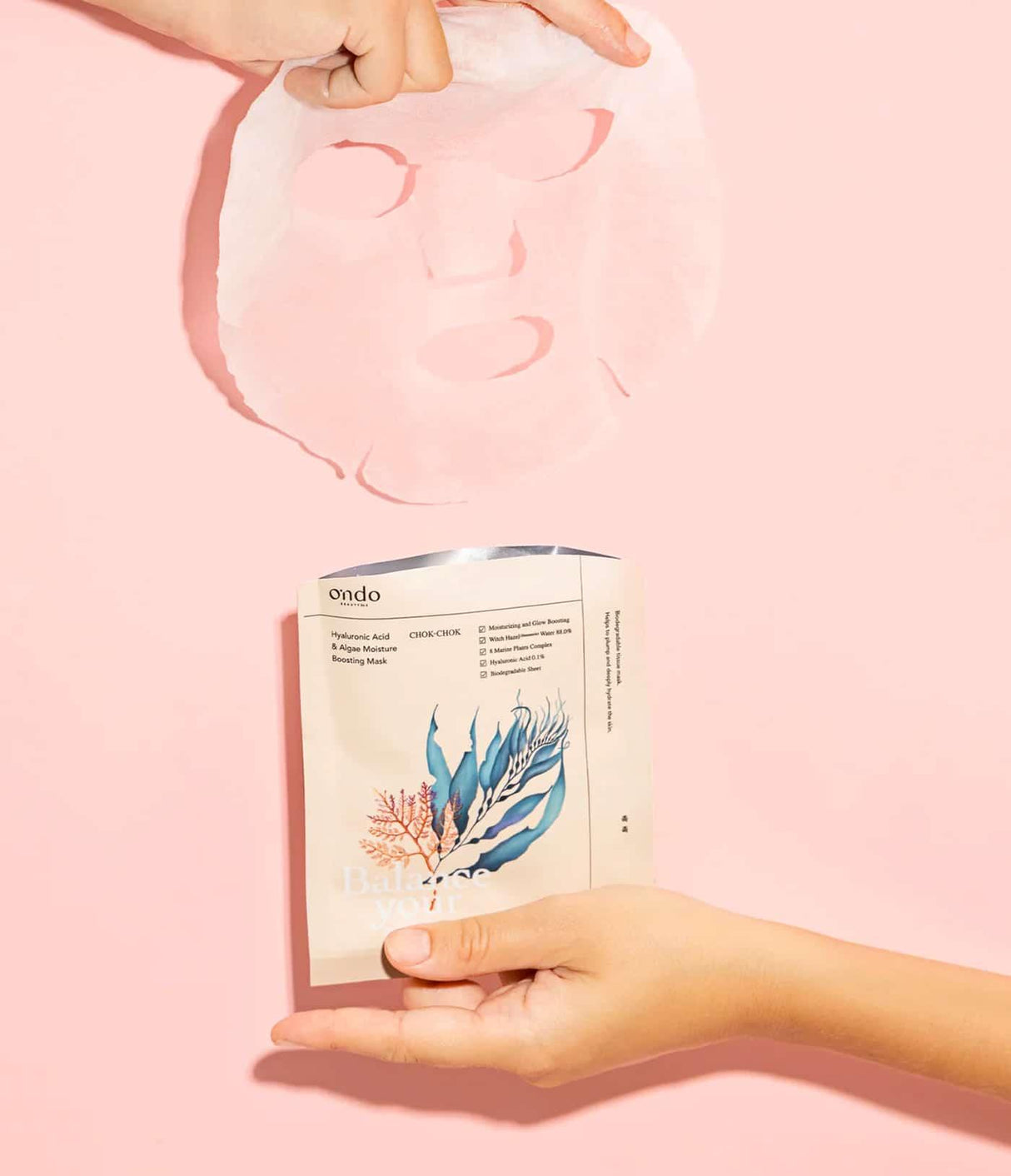 ONDO BEAUTY | Hyaluronic Acid & Algae Moisture Boosting Mask - 25 ml - InternationalCosmetic