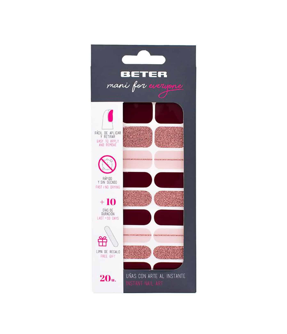 BETER | Tiras Adhesivas Mani for Everyone - Modelo Diana - InternationalCosmetic