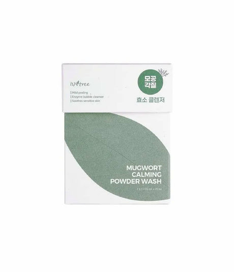 ISNTREE | Mugwort Calming Powder Wash - 25 ud - InternationalCosmetic